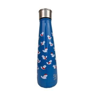 Sip By Swell Blue Stainless Steel Vacuum Insulated Cat Bathing Suit Bottle 15oz